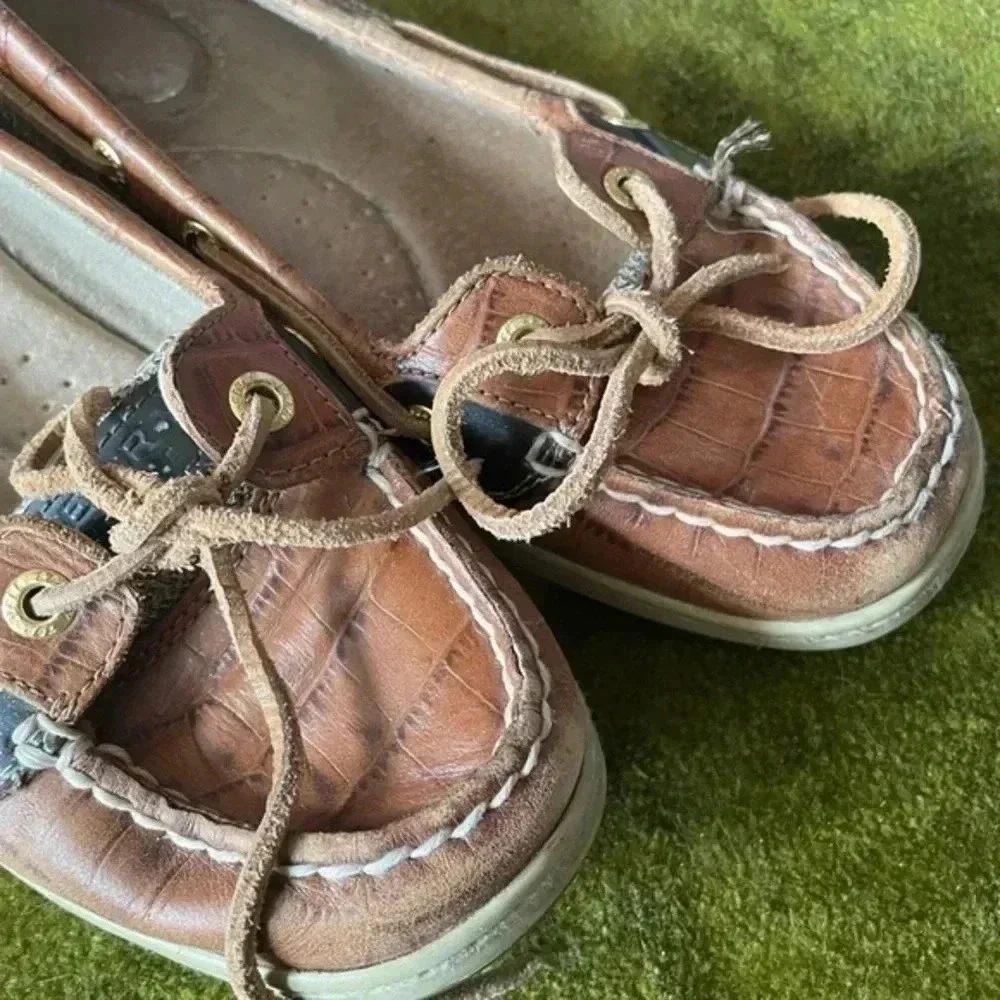 Leather Sperry‎ Top Sider Boat Shoes Loafers Size 7 GUC!